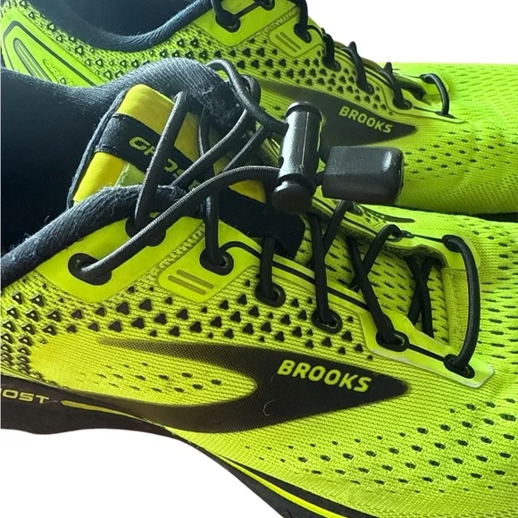Brooks GHOST 14 Men's Vibrant Yellow Athletic Shoes GUC - Picture 5 of 5